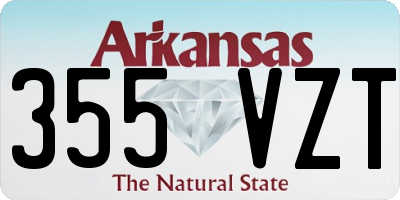 AR license plate 355VZT