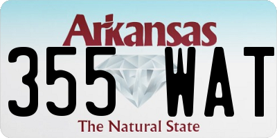 AR license plate 355WAT