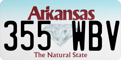AR license plate 355WBV