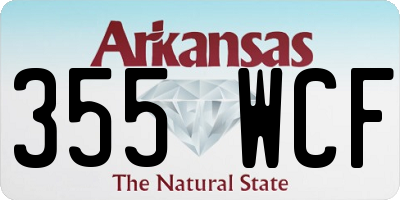 AR license plate 355WCF