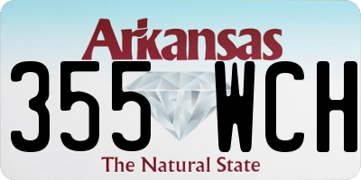 AR license plate 355WCH