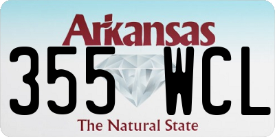 AR license plate 355WCL