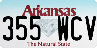 AR license plate 355WCV