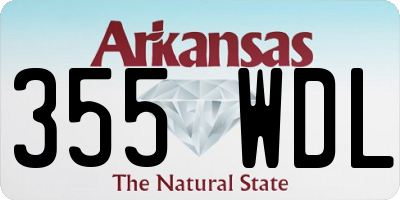 AR license plate 355WDL