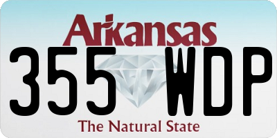 AR license plate 355WDP