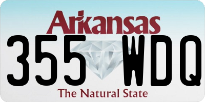 AR license plate 355WDQ