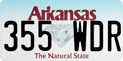 AR license plate 355WDR