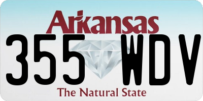 AR license plate 355WDV