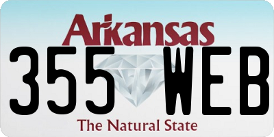 AR license plate 355WEB