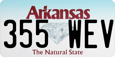 AR license plate 355WEV
