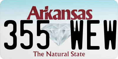 AR license plate 355WEW