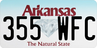 AR license plate 355WFC