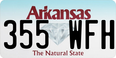 AR license plate 355WFH