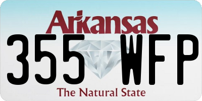 AR license plate 355WFP