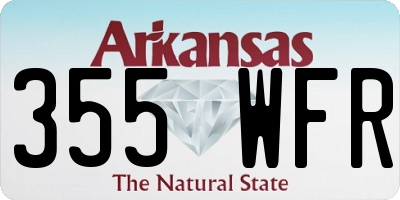 AR license plate 355WFR