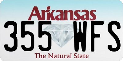 AR license plate 355WFS