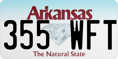 AR license plate 355WFT