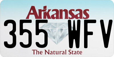 AR license plate 355WFV