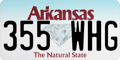 AR license plate 355WHG