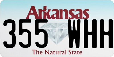 AR license plate 355WHH