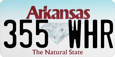 AR license plate 355WHR