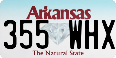 AR license plate 355WHX
