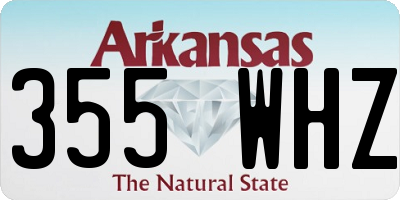 AR license plate 355WHZ