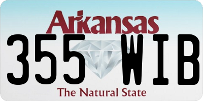 AR license plate 355WIB