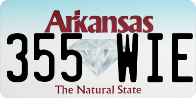 AR license plate 355WIE