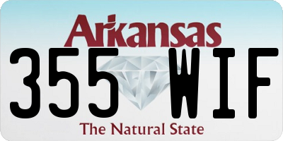 AR license plate 355WIF