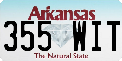 AR license plate 355WIT