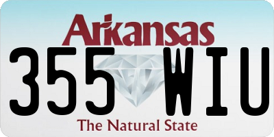 AR license plate 355WIU