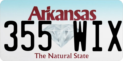 AR license plate 355WIX