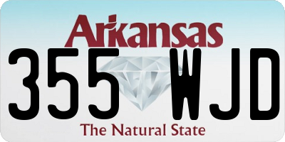 AR license plate 355WJD
