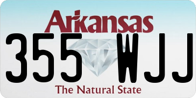 AR license plate 355WJJ