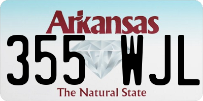 AR license plate 355WJL