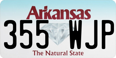 AR license plate 355WJP