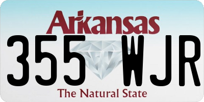 AR license plate 355WJR