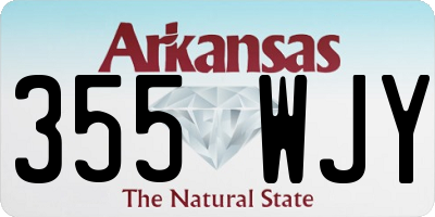 AR license plate 355WJY