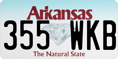 AR license plate 355WKB