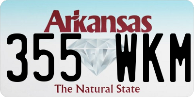 AR license plate 355WKM
