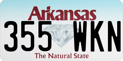 AR license plate 355WKN