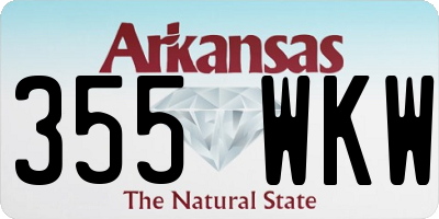 AR license plate 355WKW