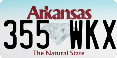 AR license plate 355WKX