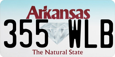 AR license plate 355WLB
