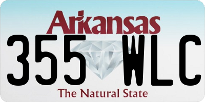 AR license plate 355WLC