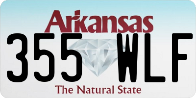 AR license plate 355WLF