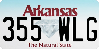 AR license plate 355WLG