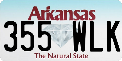 AR license plate 355WLK