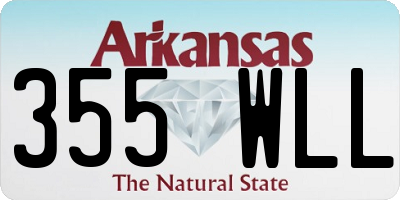 AR license plate 355WLL